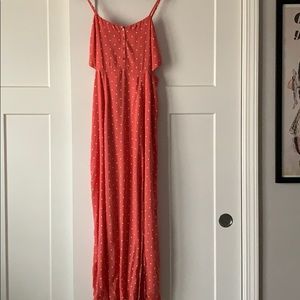 abercrombie and fitch polka dot maxi dress